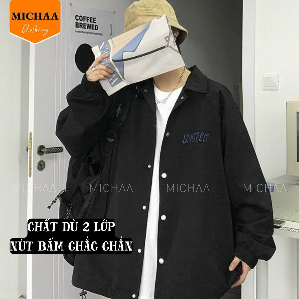 Áo Khoác Bomber Dù LEASTREET Nam Nữ Ulzzang Unisex Form Rộng Jacket - MICHAA