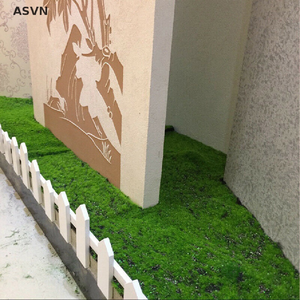 Asvn❤ Thảm Cỏ Rêu Nhân Tạo 100 * 100cm Trang Trí Nhà Cửa