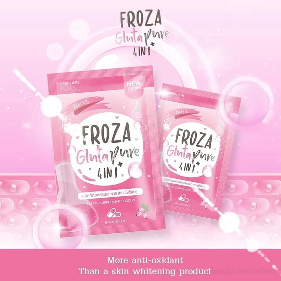 ❤️ Trắng Da Froza Gluta Pure 4 in 1 Thái Lan ❤️