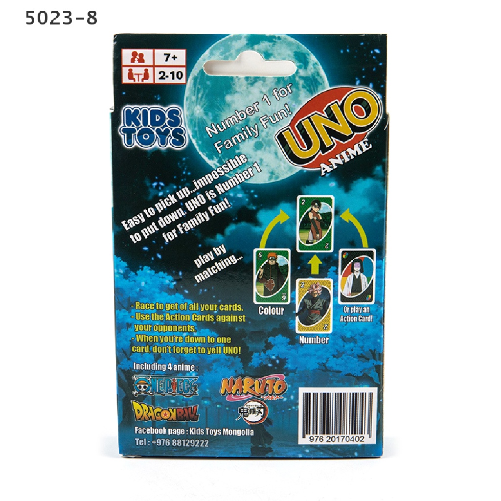 Bộ Bài UNO 5023-8 UNO Trong Phim Hoạt Hình Dragon Ball