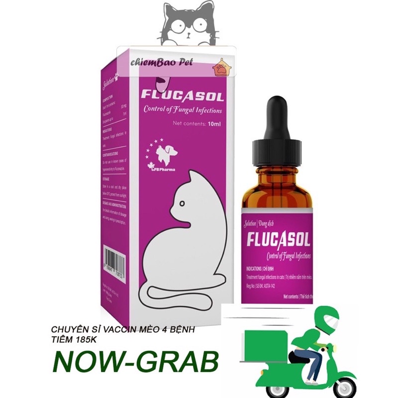 Sản phẩm Flucasol nấm cho mèo - GFB Pharma 20ml ( liếm được )