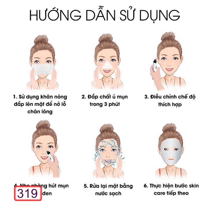 MÁY HÚT MỤN MINI ĐẦU ĐEN  BLACKHEAD 319 CẦM TAY CỰC HOT | BigBuy360 - bigbuy360.vn