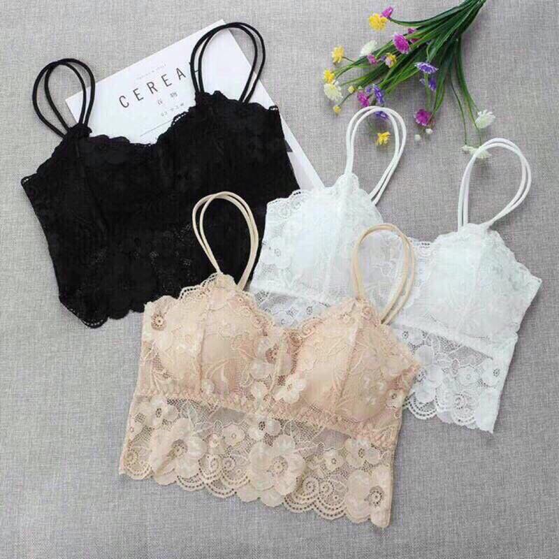 Áo Ngực Dạng Ren 2 Dây Dáng Ngắn_Xưởng May Quang Anh