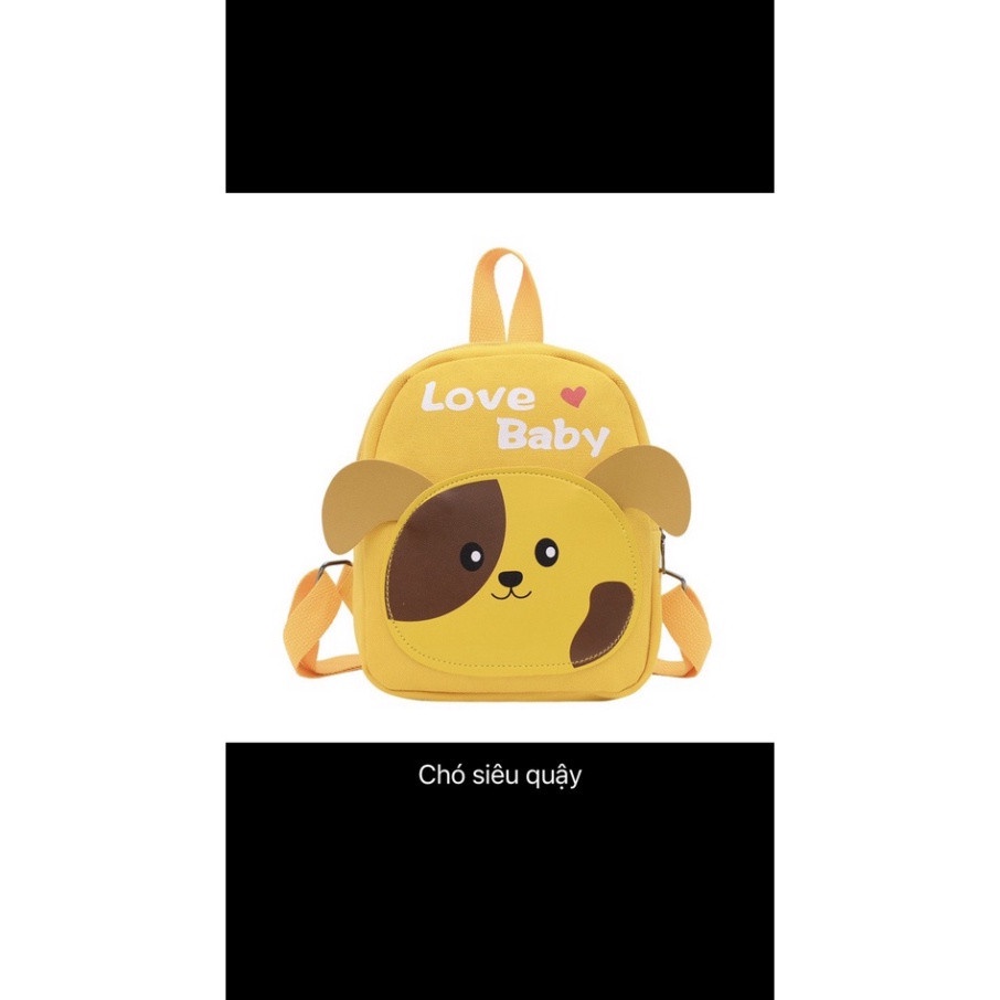 Balo cho bé trai gái đi học mầm non, hình con vật dễ thương ngộ nghĩnh