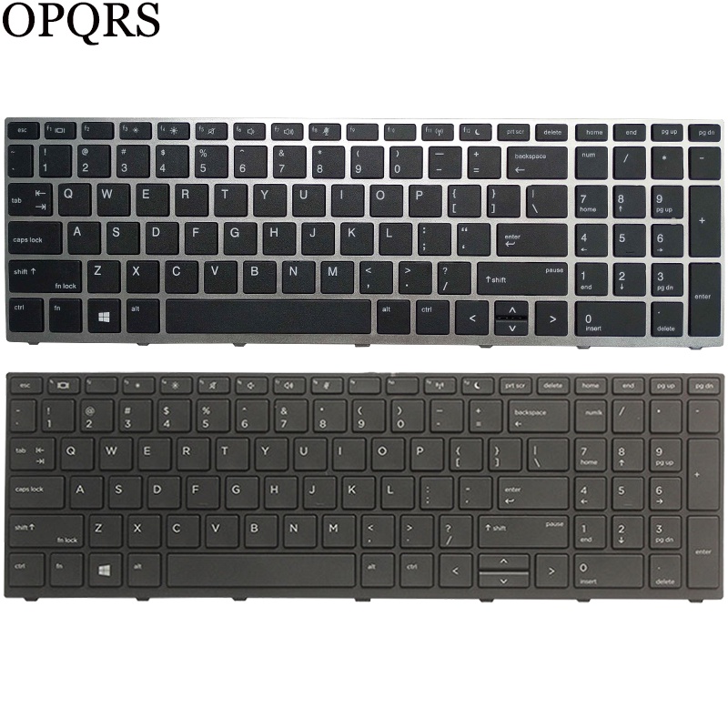Bàn phím laptop màu đen/bạc cho HP Probook 450 G5 455 G5 470 G5