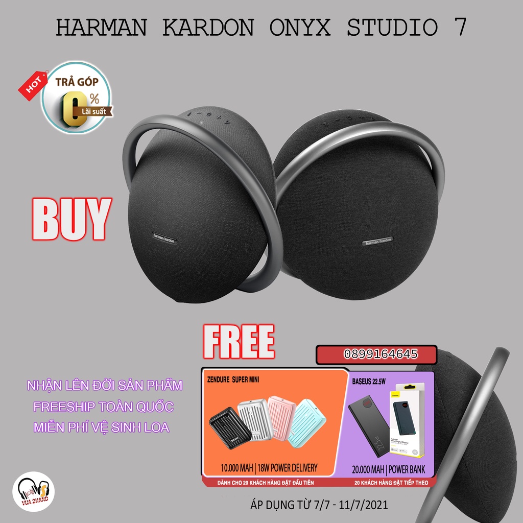 [Mã SKAMCLU9 giảm 10% đơn 100K] Loa Harman Kardon Onyx Studio 7 chính hãng - PGI