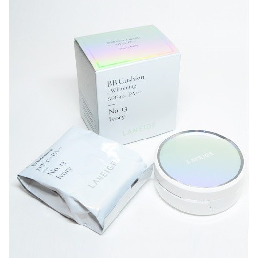 MBC Sét Phấn Nước LN Dưỡng Trắng BB Cushion Whitening SPF50+ PA+++