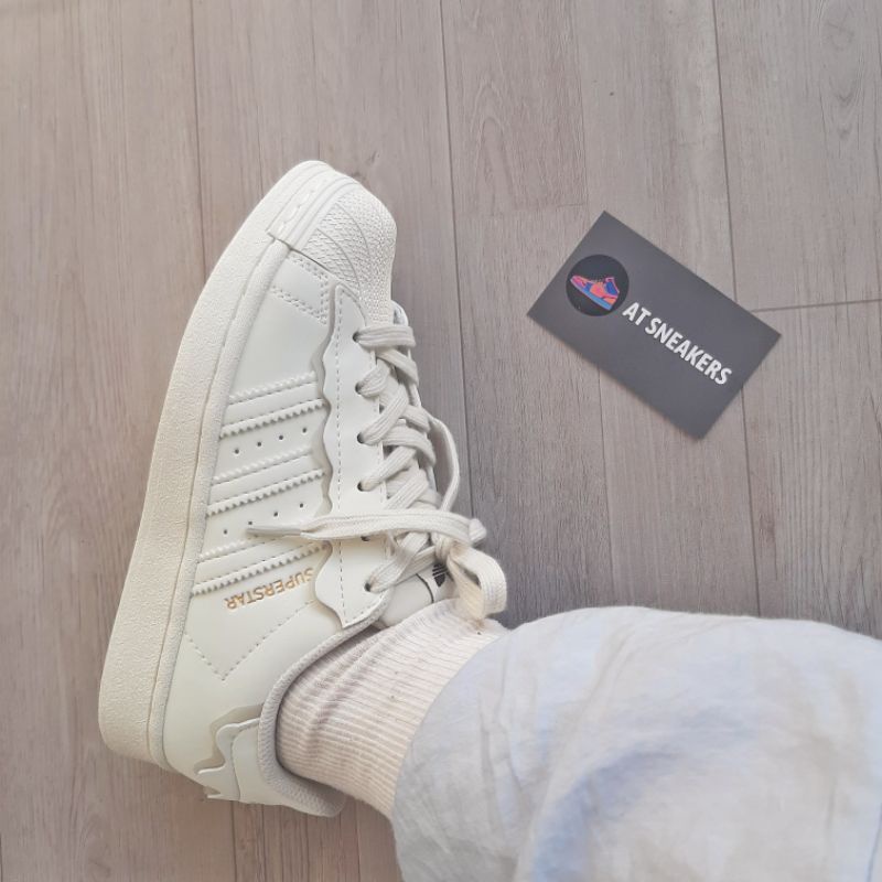 Giày Sneaker Superstar 2022 trắng sữa