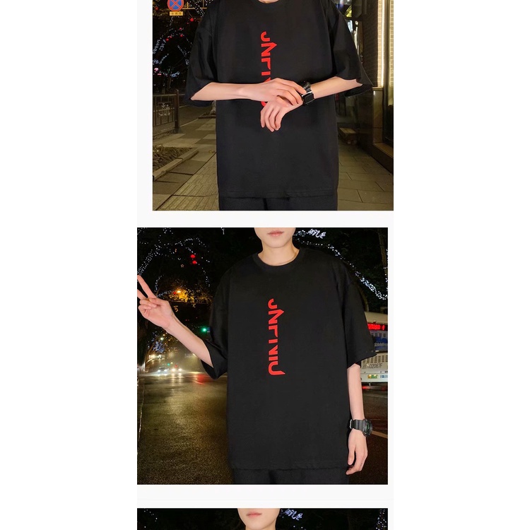 Áo thun dáng rộng tay ngắn phong cách Hàn Quốc cho nam và nữ size M-8XL