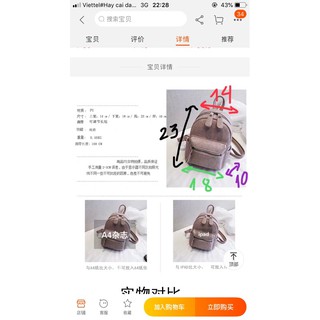 [Ảnh thật ở cuối] balo mini chất da dày dặn khổ a5