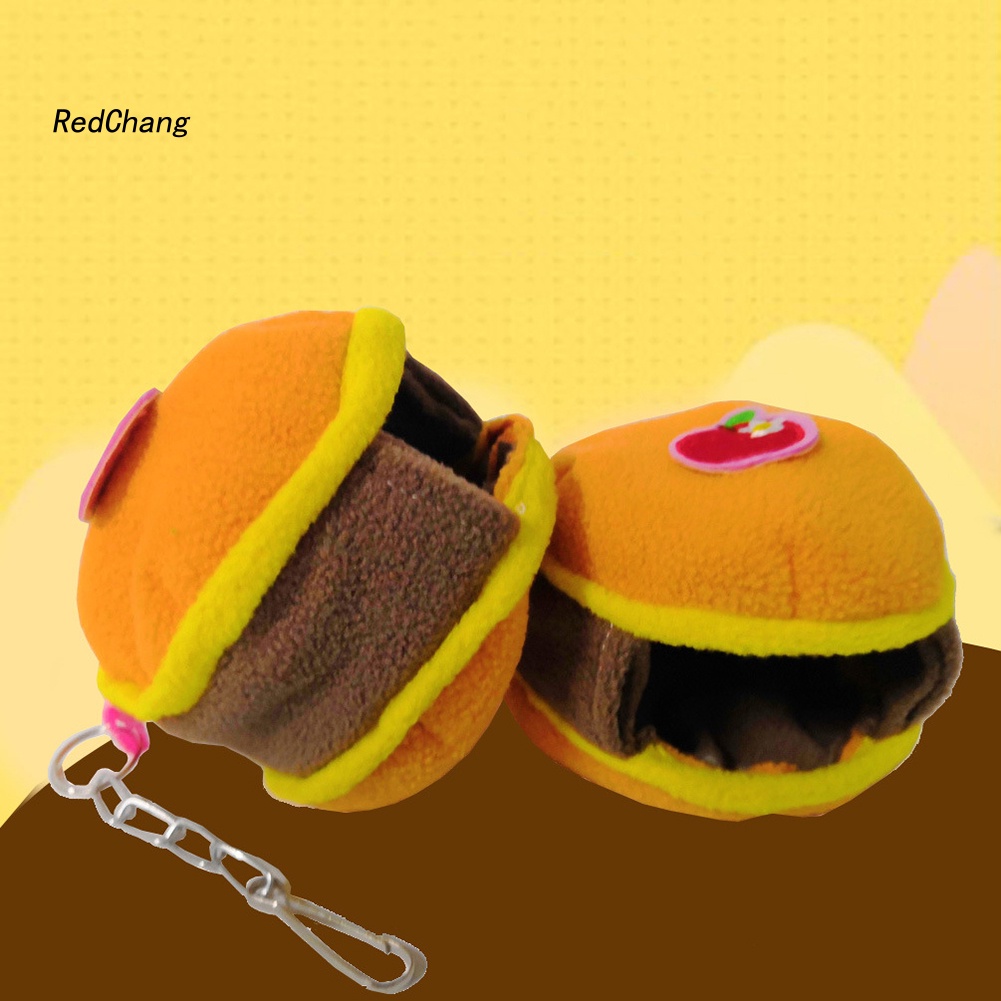 Tổ Ngủ Giữ Ấm Hình Hamburger Cho Hamster / Sóc / Chim Vẹt
