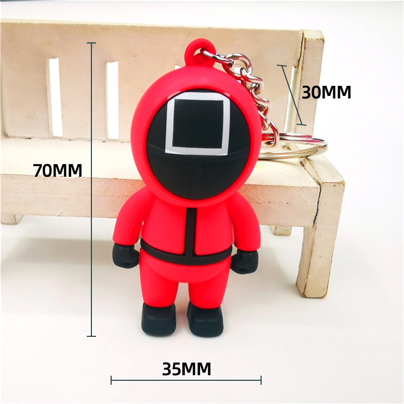 Móc khóa hình con mực phong cách Hàn Quốc