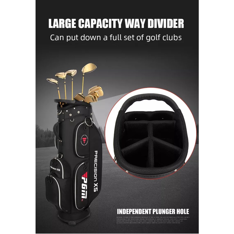 Túi Gậy Golf Fullset PGM QB067 Siêu Nhẹ Chống Nước - Lightweight Waterproof Golf Bag