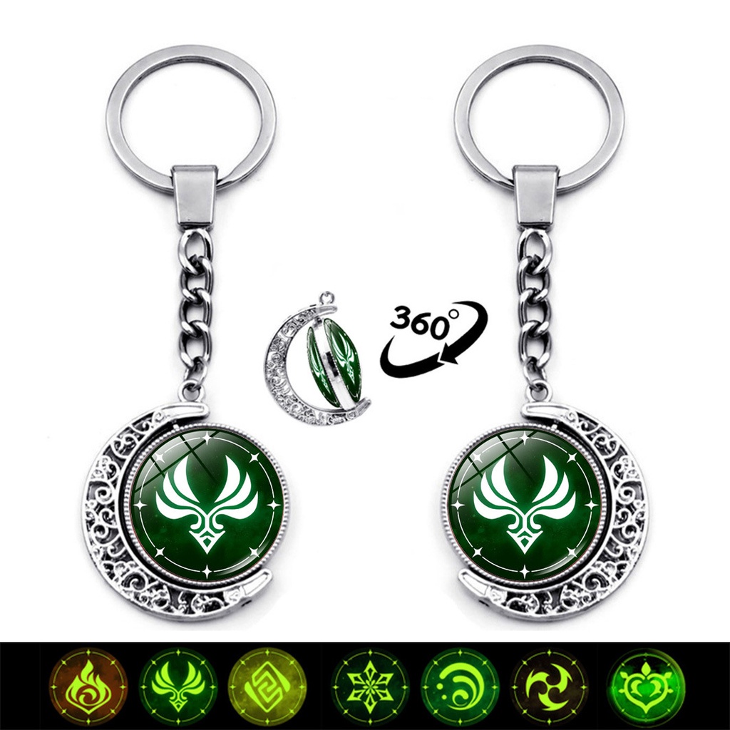 Móc Chìa Khóa Hình Nhân Vật Anime Genshin Impact Vision God's Eye Dễ Thương
