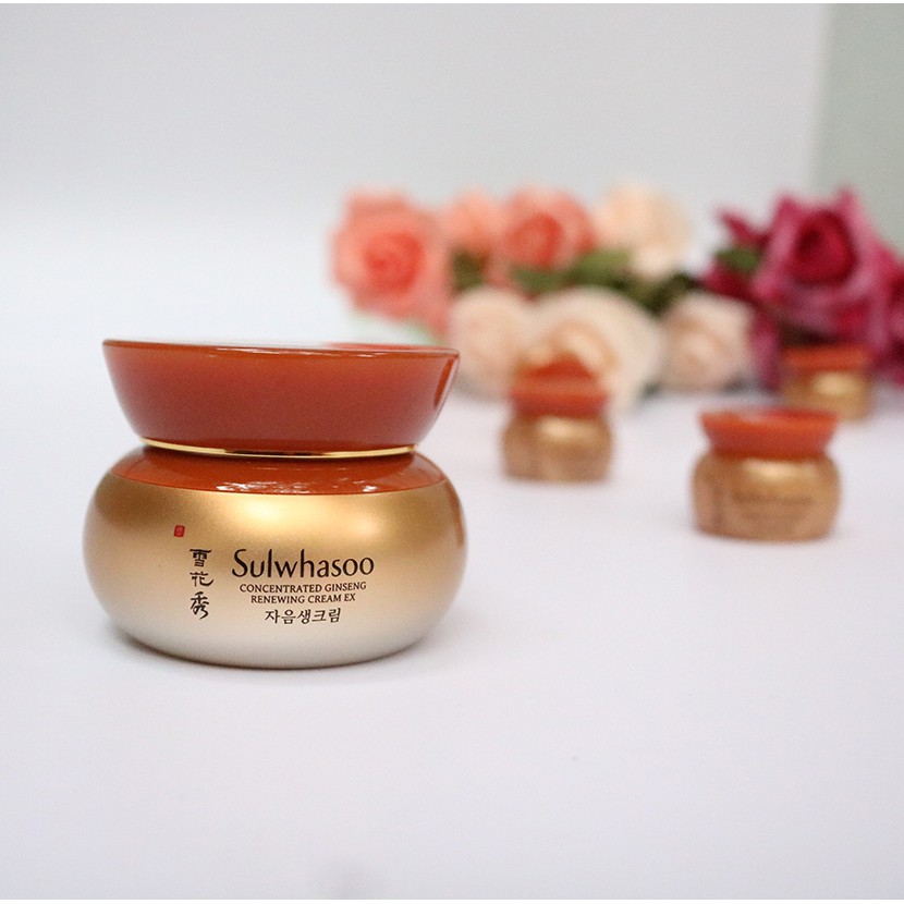 [Duy nhất] Kem sâm Sulwhasoo Concentrated Ginseng Renewing Cream Ex 10ml tách set