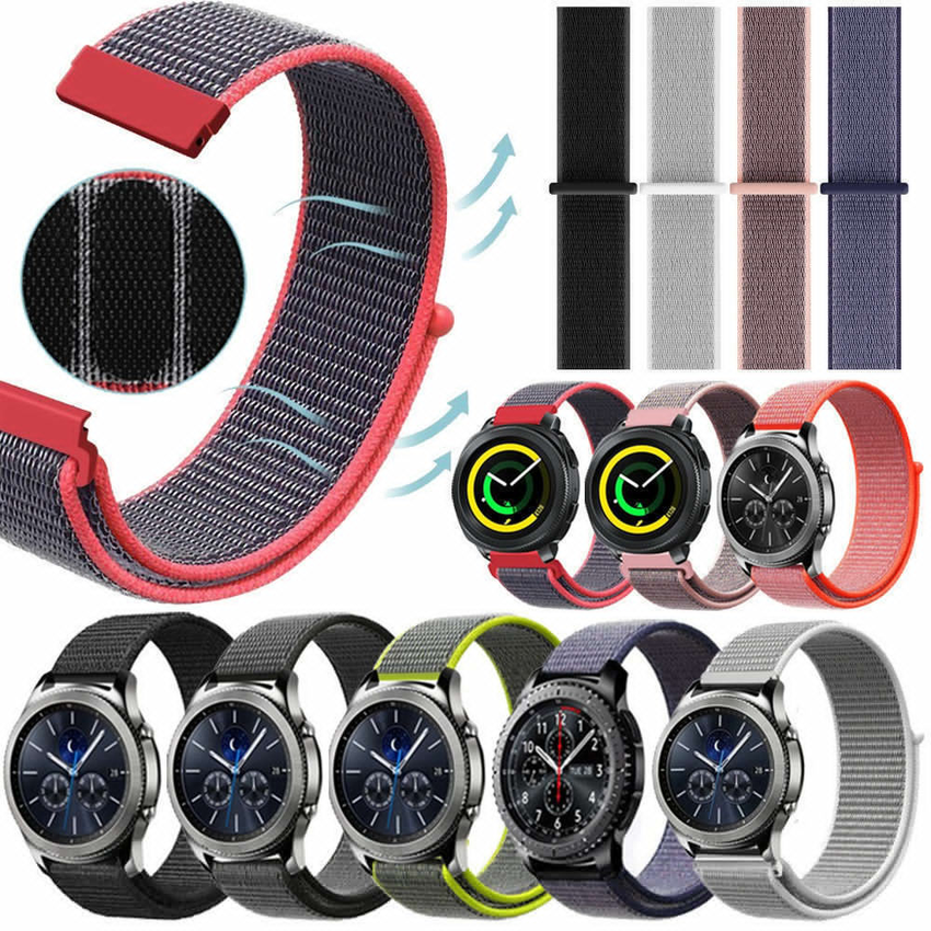 Dây Đeo Nylon 20mm / 22mm Thay Thế Cho Samsung Galaxy Watch 3 45mm / 46mm / 42mm / Active 2 Gear S3 S2