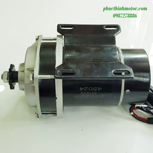 Động cơ chổi than 24V 450W giảm tốc xe điện