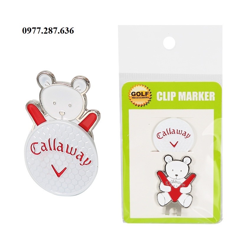 Mác bóng golf clip marker đánh dấu vị trí bóng kẹp nam châm loại đẹp MB001