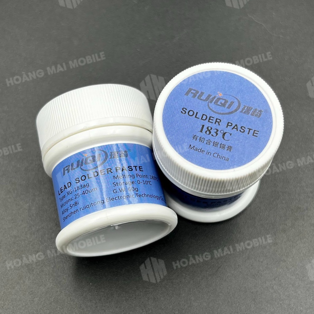 Thiếc hàn bột RuiQi (138 - 158 - 183 độ) 60g