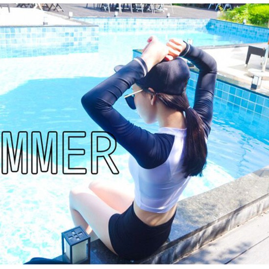 XẢ HÀNG Có sẵn bộ đồ bơi croptop trơn nữ eo cao giấu bụng | BigBuy360 - bigbuy360.vn