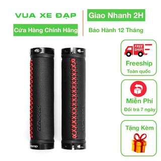Tay Nắm Xe Đạp Promend GR-501 Da bò handmade + hợp kim nhôm Kích thước 130mm x 22.2mm x 33mm
