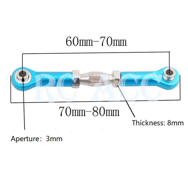 2 Cái RC 106017 166017Trục Nối Tay Lái06016 08042 Cho Xe Tải HSP 1:10 HSP 94111 94188 94108 94106 94107