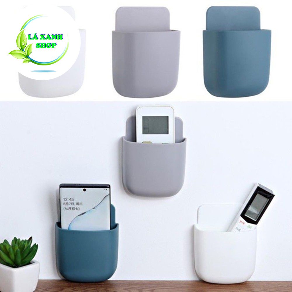 Khay Để Điều Khiển Remote JJ66 Kiêm Giá Đỡ Điện Thoại Treo Tường Đa Năng