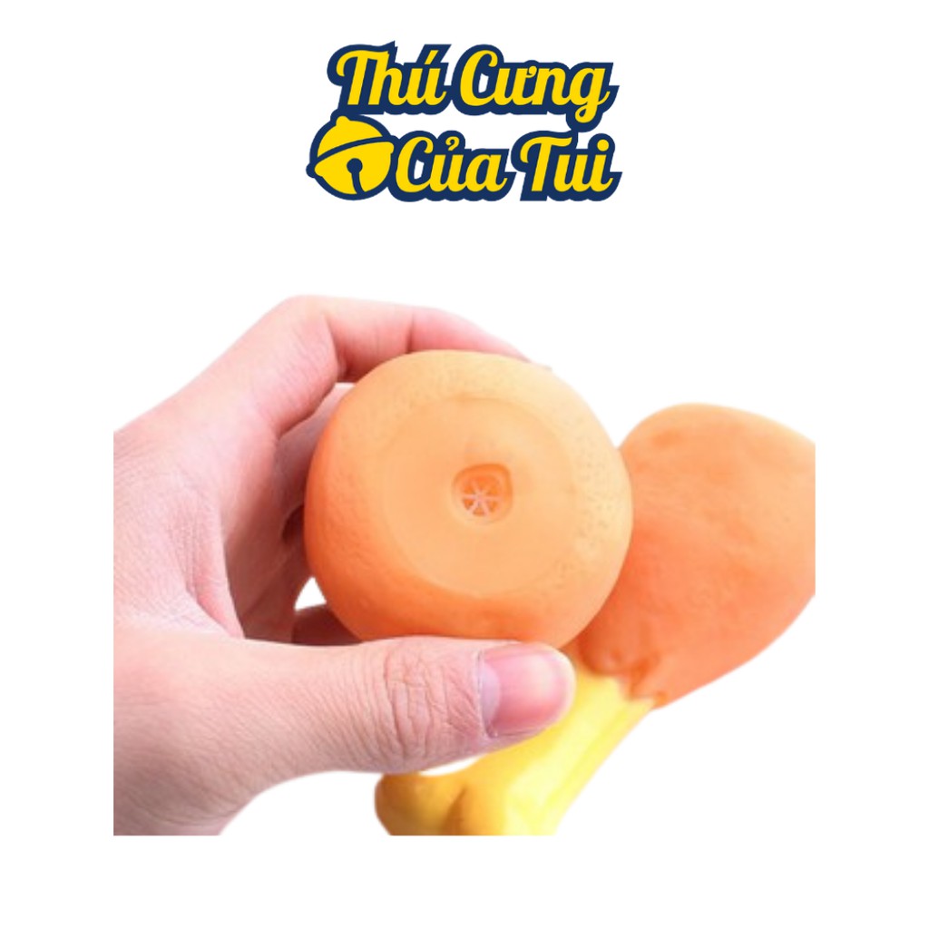 Xương Cao Su Đùi Gà Có Tiếng Kêu Cho Chó Mèo Thú Cưng - Thú Cưng Của Tui
