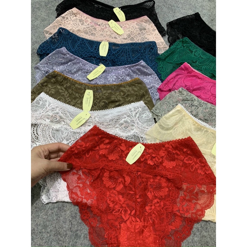 Bộ 10 Quần Lót Ren Công Chúa Sexy Freesize Dưới 65kg Chíp Ren Tiểu Thư Dễ Thương Susi Shop