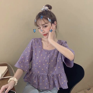 (ORDER TAOBAO ) ÁO BABYDOLL HOA NHÍ (có ảnh thật )