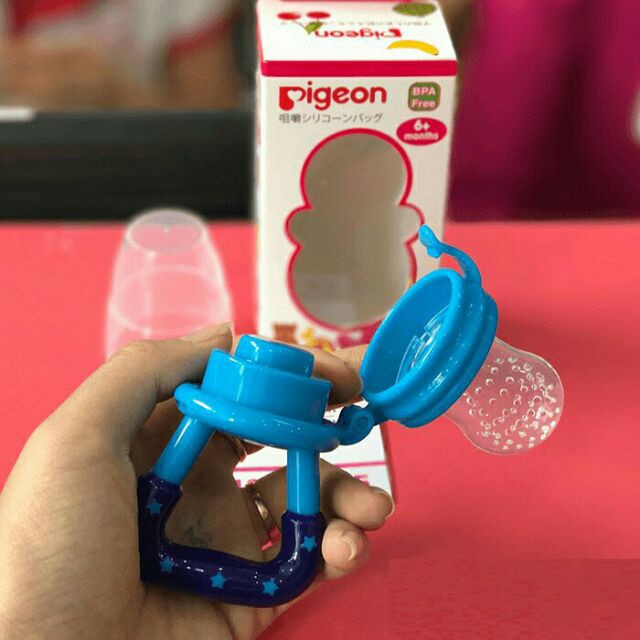 Túi nhai ăn dặm silicon Nhật Bản. Túi nhai ăn dặm