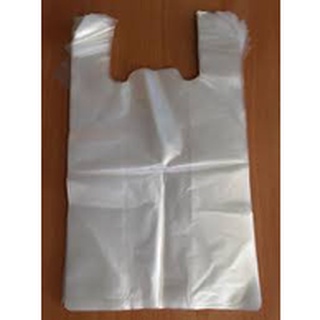 1KG túi nilon bóng, túi xốp, túi zin mỏng có quai xách màu TRẮNG
