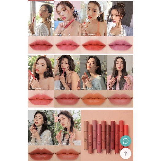 [100% AUTH] Son Kem Lì 3CE Velvet Lip Tint 4g