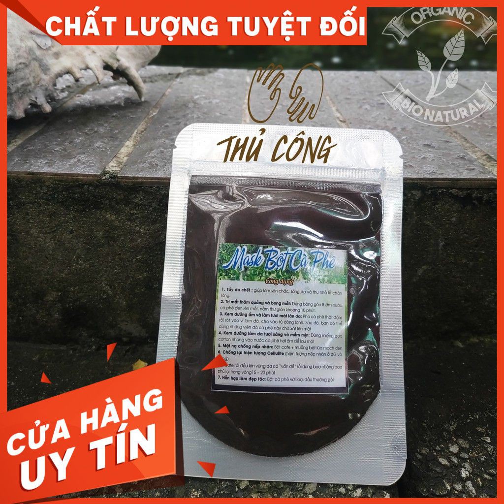 [ONG THÁNG 3] Bột đắp mặt nạ Mask Bột Cà Phê HANDMADE - Bột Thiên Nhiên