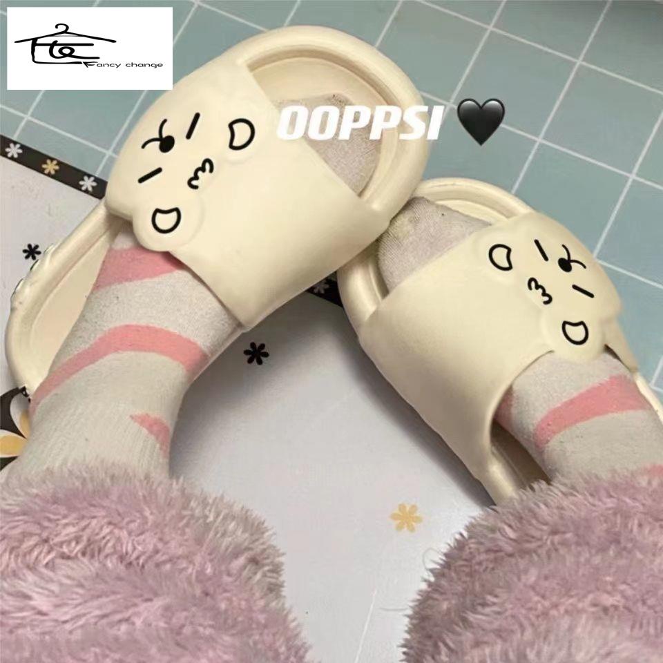 Dép Đi Trong Nhà Chống Trượt Họa Tiết Hoạt Hình Dễ Thương Cho Cặp Đôi