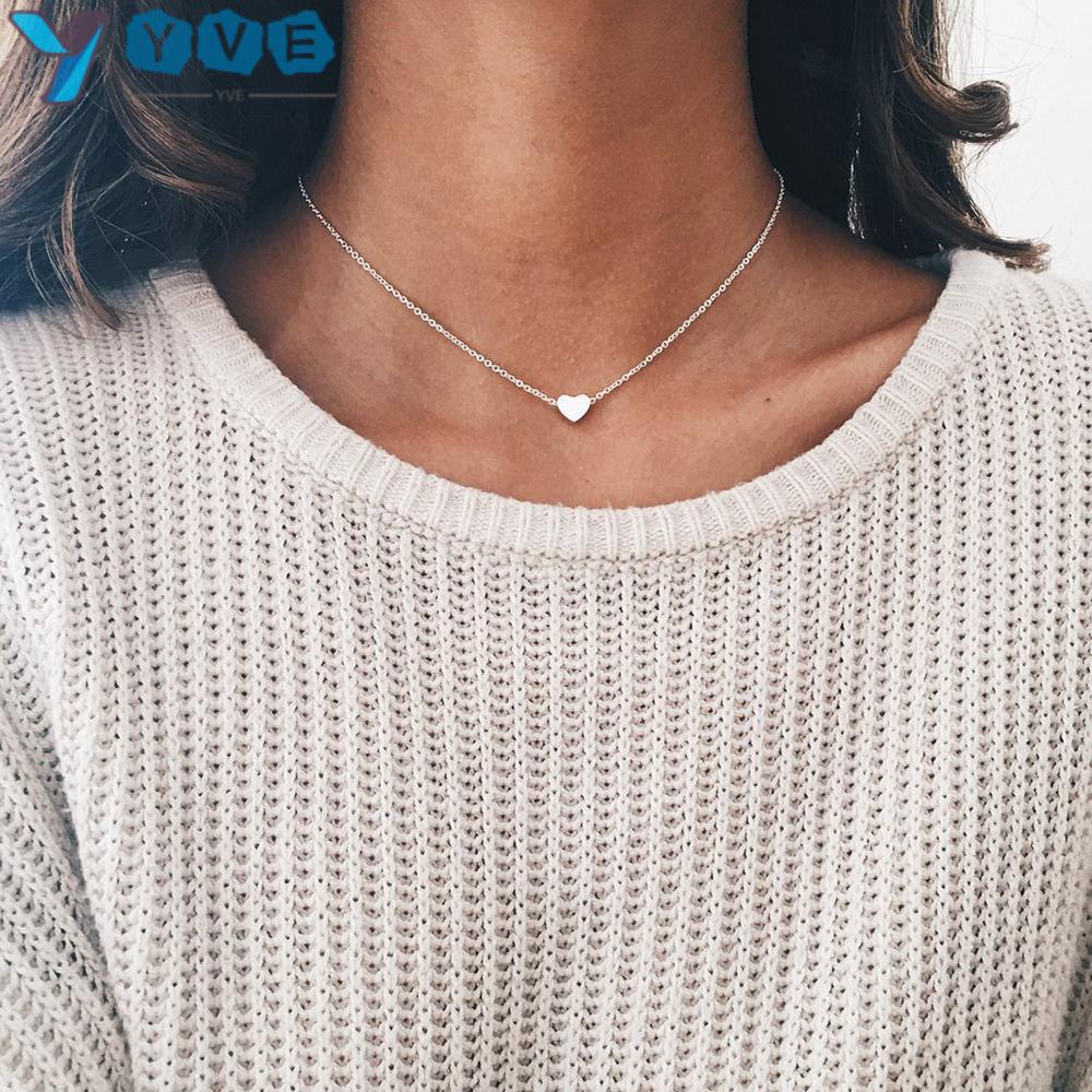 Vòng cổ Mặt Hình Trái Tim Thời Trang Lãng Mạn Cho Nữ