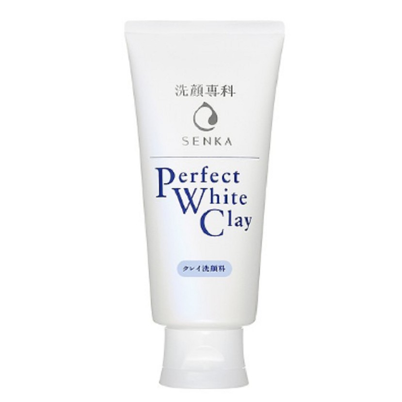 Sữa Rửa Mặt Tạo Bọt Senka Perfect White Clay Chiết Xuất Đất Sét Trắng (120g)