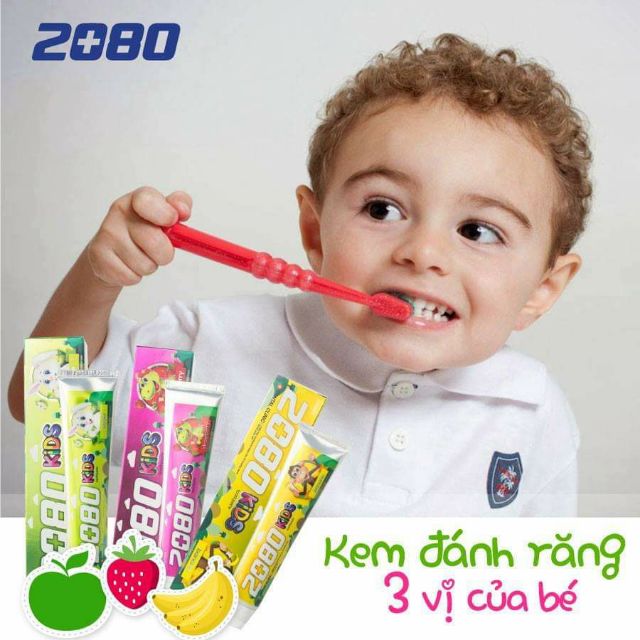 KEM ĐÁNH RĂNG TRẺ EM CAO CẤP HÀN QUỐC 2080