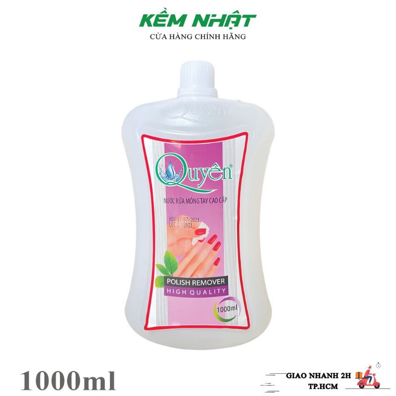 Nước rửa móng  Quyên cao cấp 3 size: 125ml...500ml và 1000ml