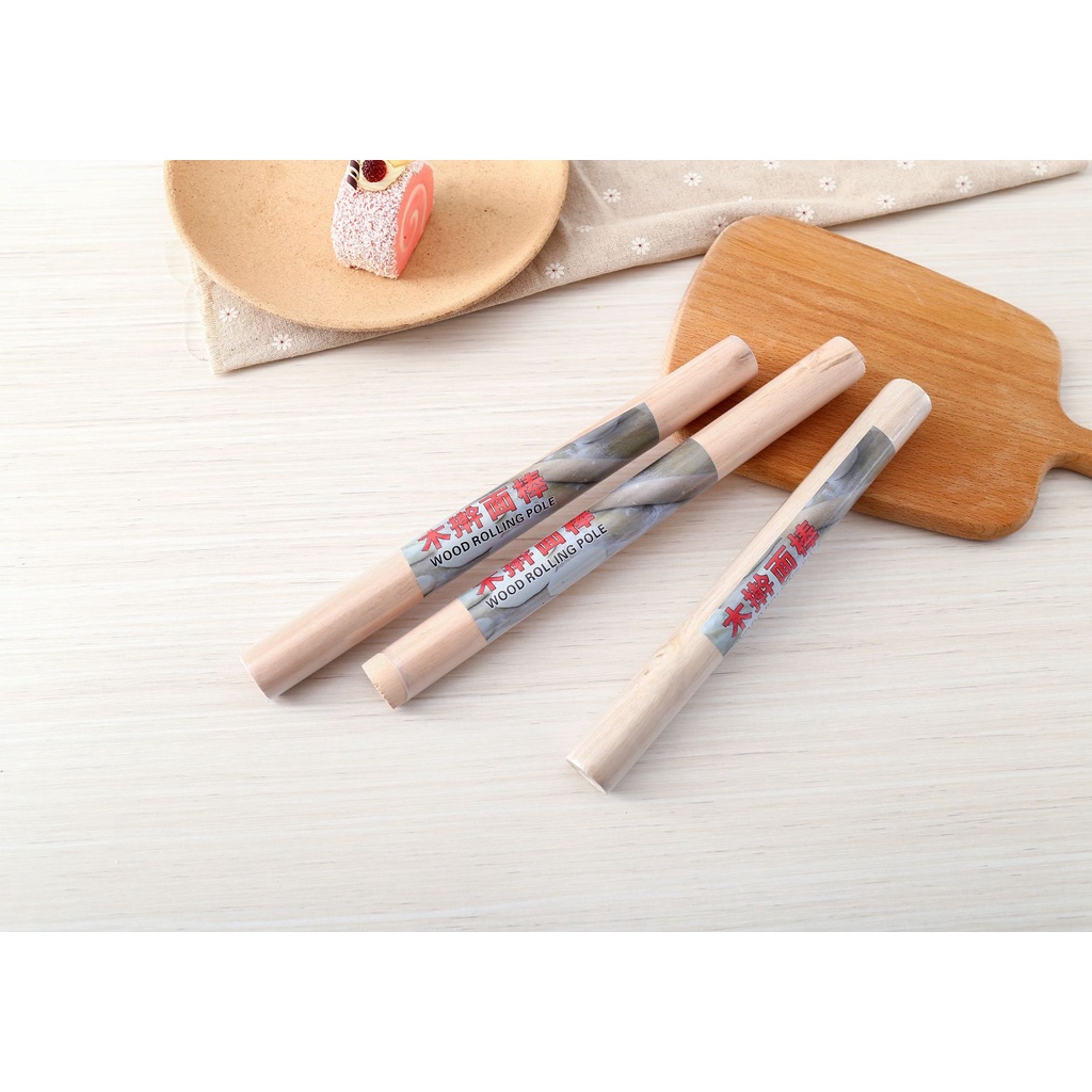 CÂY LĂN BỘT LÀM BÁNH BẰNG GỖ DÀI 28CM