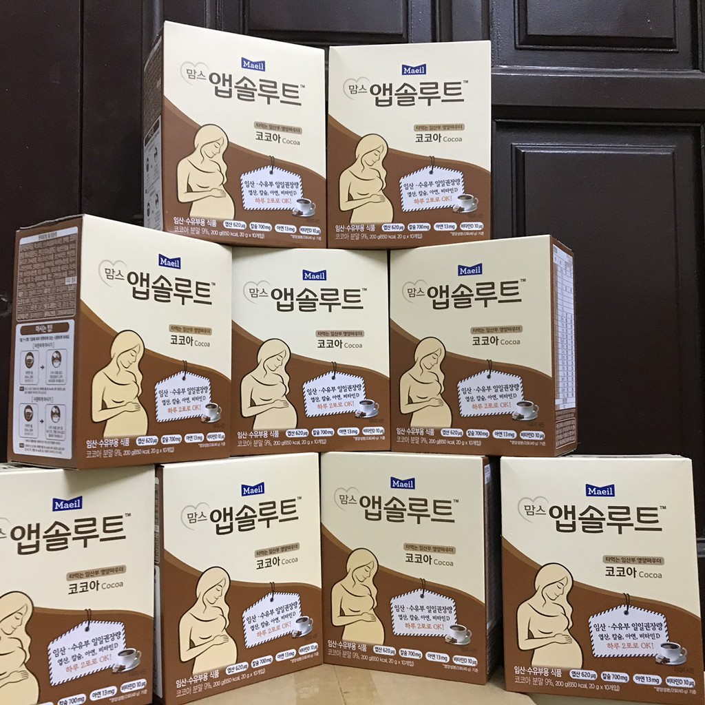 Sữa bầu Hàn Quốc Maeil Absolute Mom - sữa bầu dành cho phụ nữ muốn có thai, mang thai và cho con bú