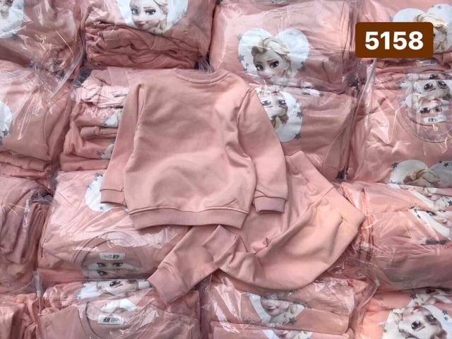 Bộ nỉ HM Elsa bé gái