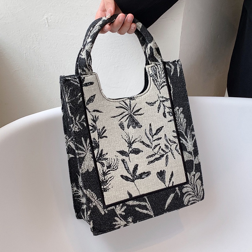 Túi đeo chéo JASMIN NOIR vải canvas thiết kế đơn giản thời trang cho nữ