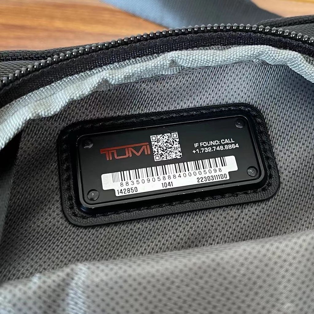 Tumi 22303111 Ba Lô Chéo Một Vai! Bóng Vải nylon Chống Thấm Nước Chống Mài Mòn Có Khóa Kéo YKK