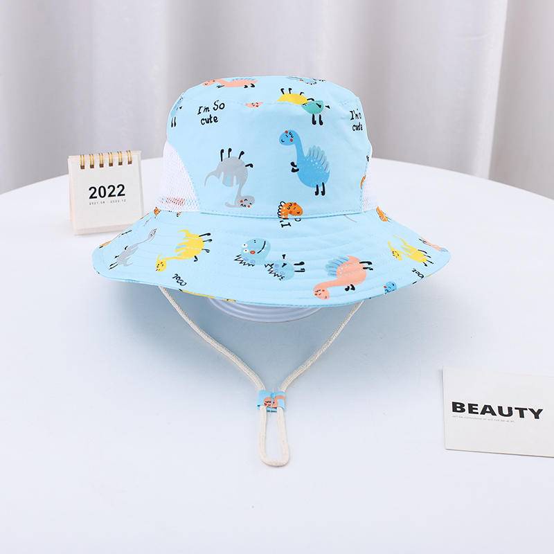 Nón Tai Bèo Chống Nắng Họa Tiết Khủng Long Hoạt Hình Dễ Thương Cho Các Bé