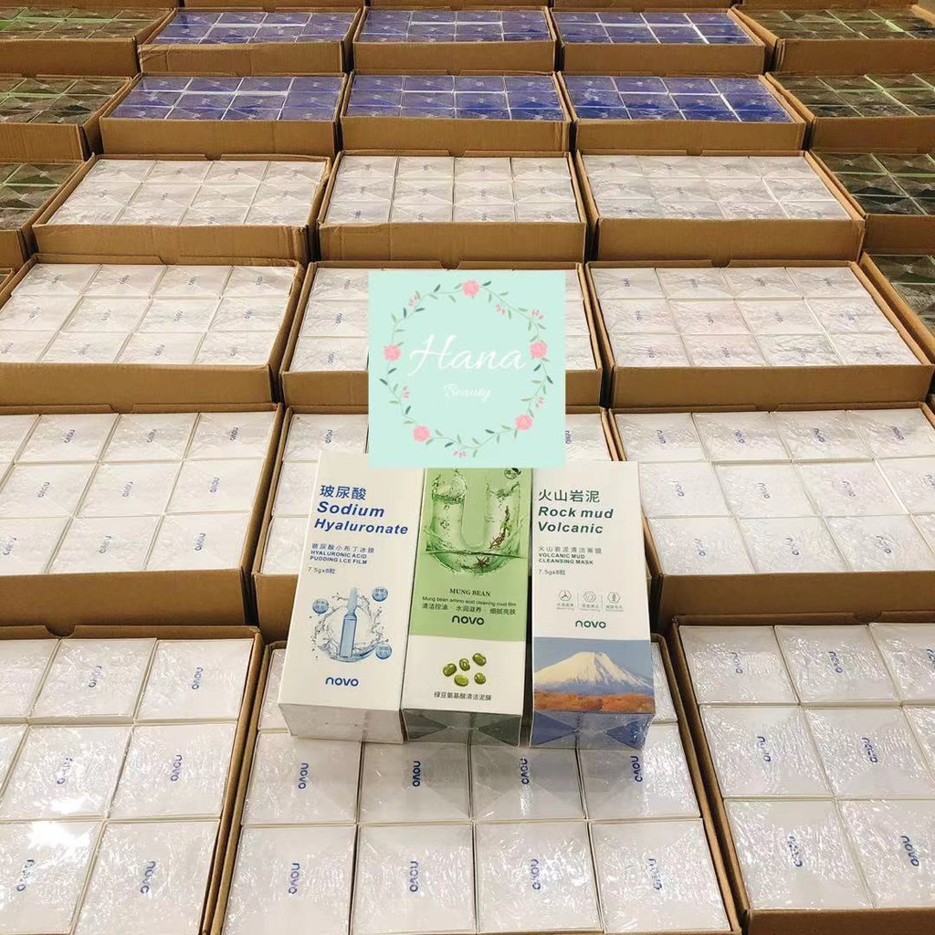 Mặt nạ NOVO bùn núi lửa VOLCANIC MUD trắng da se khít lỗ chân lông | Thế Giới Skin Care