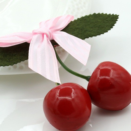 Kẹp tóc nữ mẫu cherry - quả anh đào Nhật Bản
