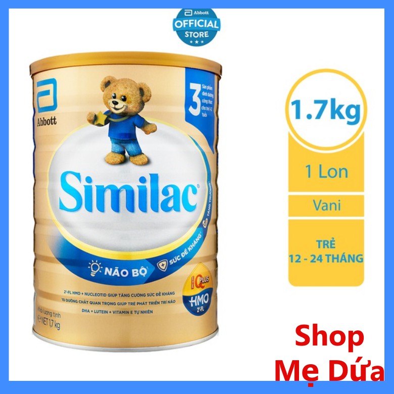 (CHÍNH HÃNG) Sữa Similac Eye-Q 3 1.7kg HMO Gold Label