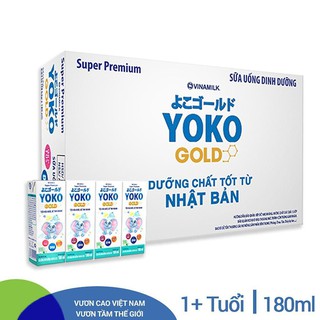 Thùng 48 hộp sữa bột pha sẵn vinamilk yoko gold 180ml