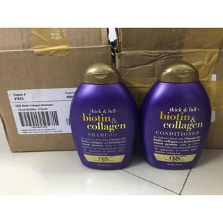( Chuẩn bill mỹ) GỘI ( HOẶC XẢ)  BIOTIN & COLLAGEN TÍM 385ML